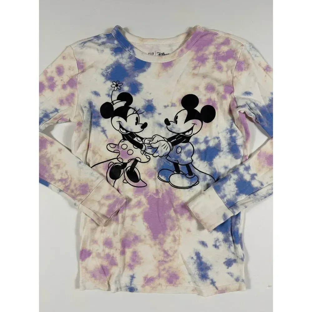Gap Kids Disney Mickey & Minnie Tie Dye Pajama Set Girls Size 10